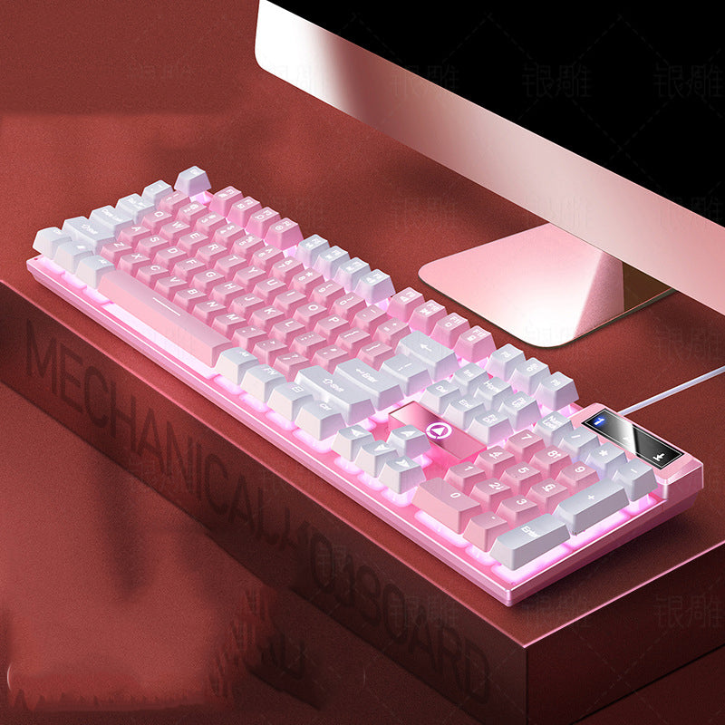 Keyboard Luminous Wired Computer