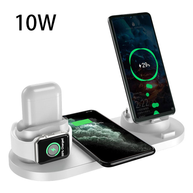 6-in-1 Wireless Charging Dock Fast Charger For iPhone Watch Pad