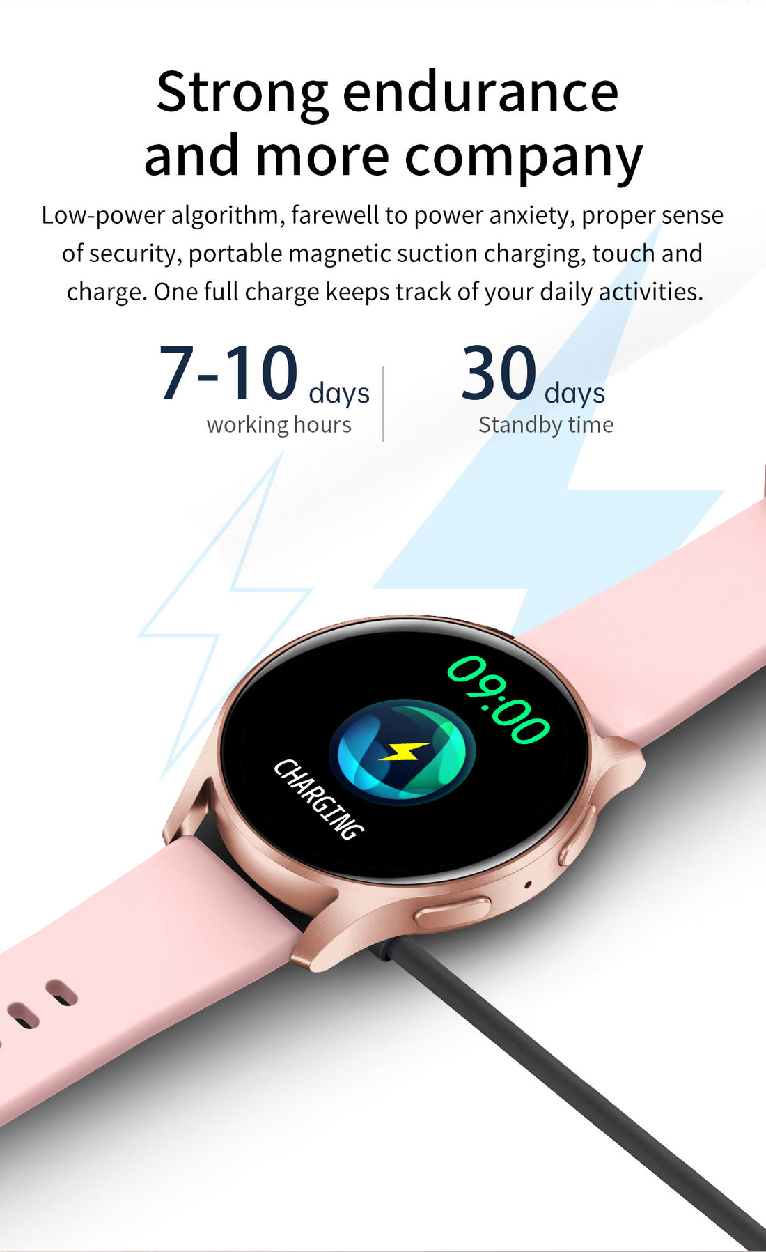 Trendy Smart Watch With Call Answering Fitness Tracker Pedometer Notifications