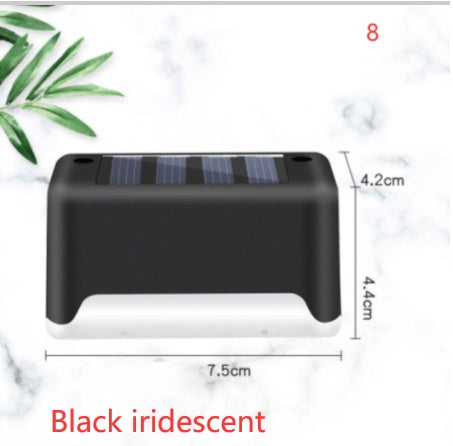 Waterproof LED Solar Fence Deck Step Light for Outdoor Garden Pathway