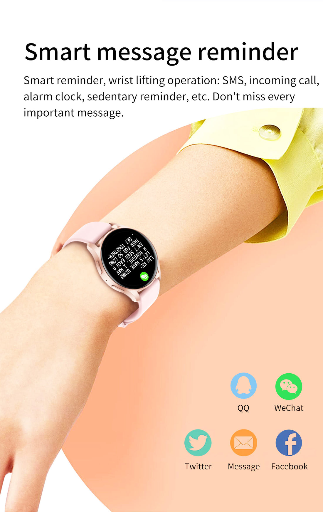 Trendy Smart Watch With Call Answering Fitness Tracker Pedometer Notifications