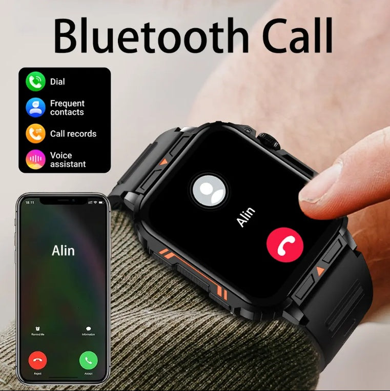 L81 Outdoor Sports Smartwatch Call Answer Fitness Tracker Waterproof IOS Android