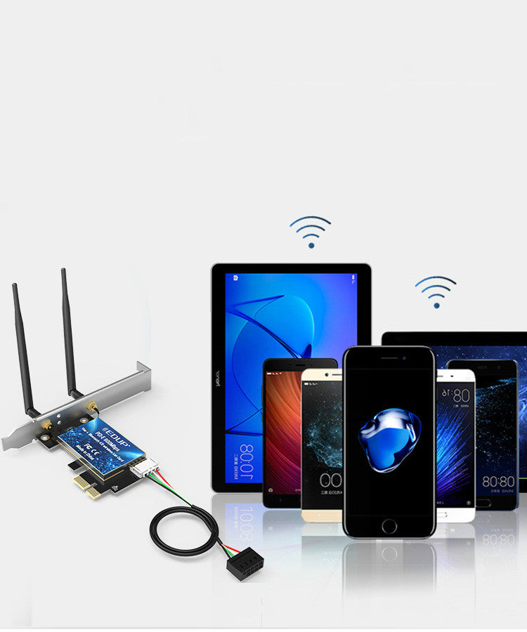 Dual Band PCI E Wireless Network Card Adapter
