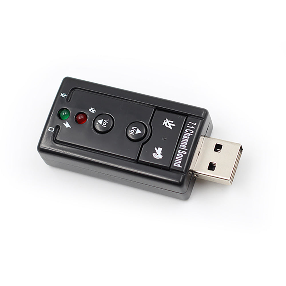 7.1 USB External Sound Card 3.5mm Audio Adapter Microphone
