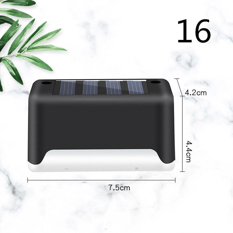 Waterproof LED Solar Fence Deck Step Light for Outdoor Garden Pathway