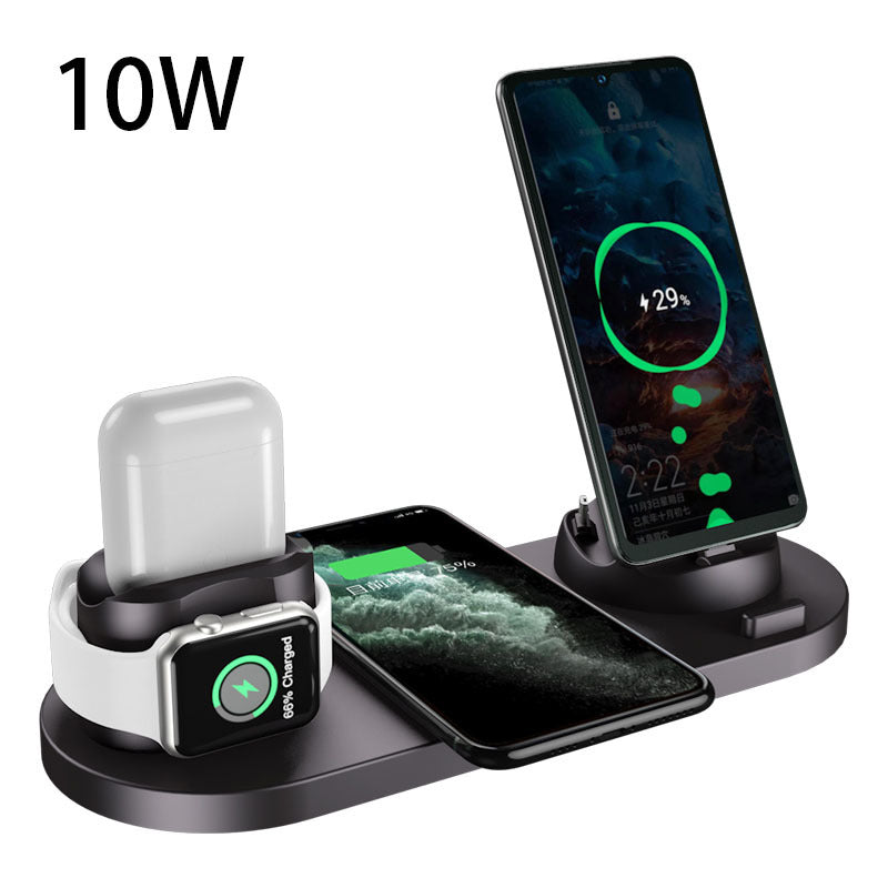 6-in-1 Wireless Charging Dock Fast Charger For iPhone Watch Pad