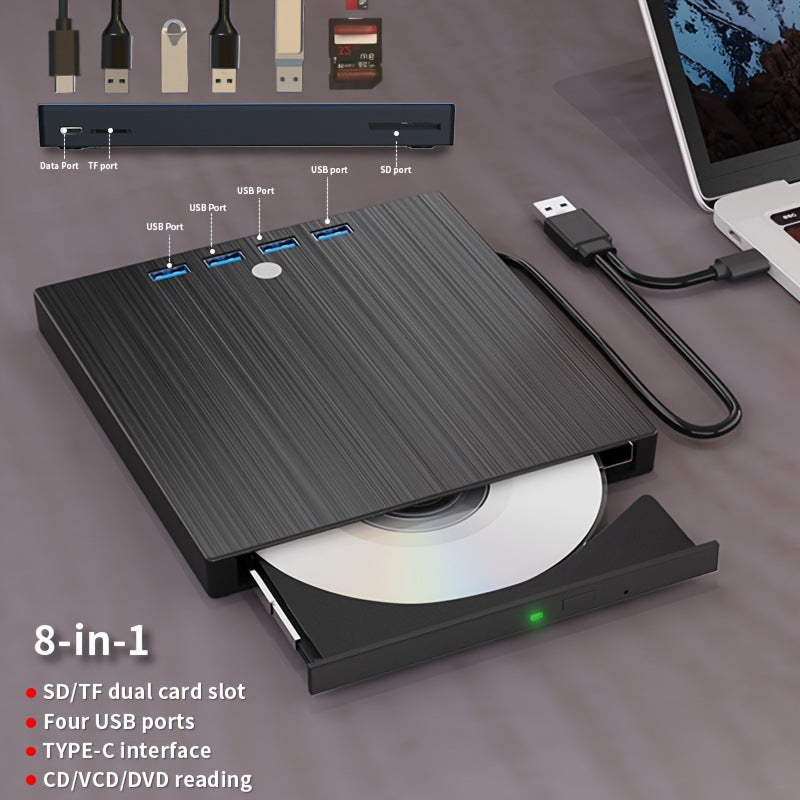 Type C External DVD Burner Multi Function Optical Disc Drive