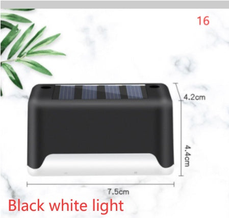 Waterproof LED Solar Fence Deck Step Light for Outdoor Garden Pathway