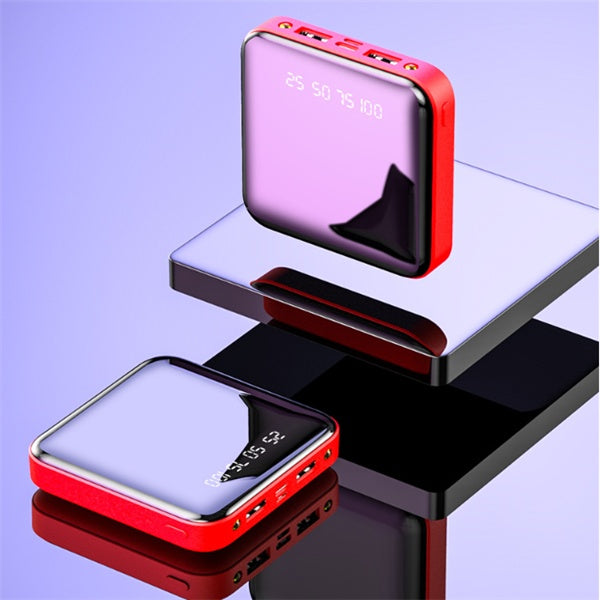 Mini 20000 MAH Portable Mirror Digital Display Power Bank