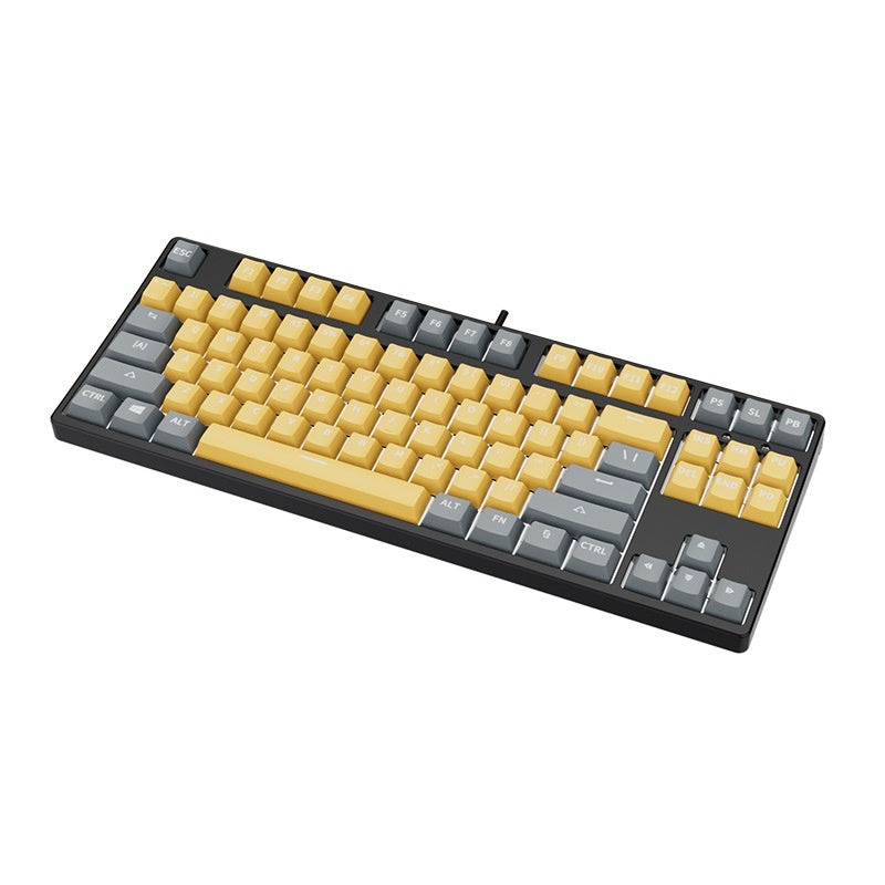 87 Key Wired Two Colors Mechanical Keyboard