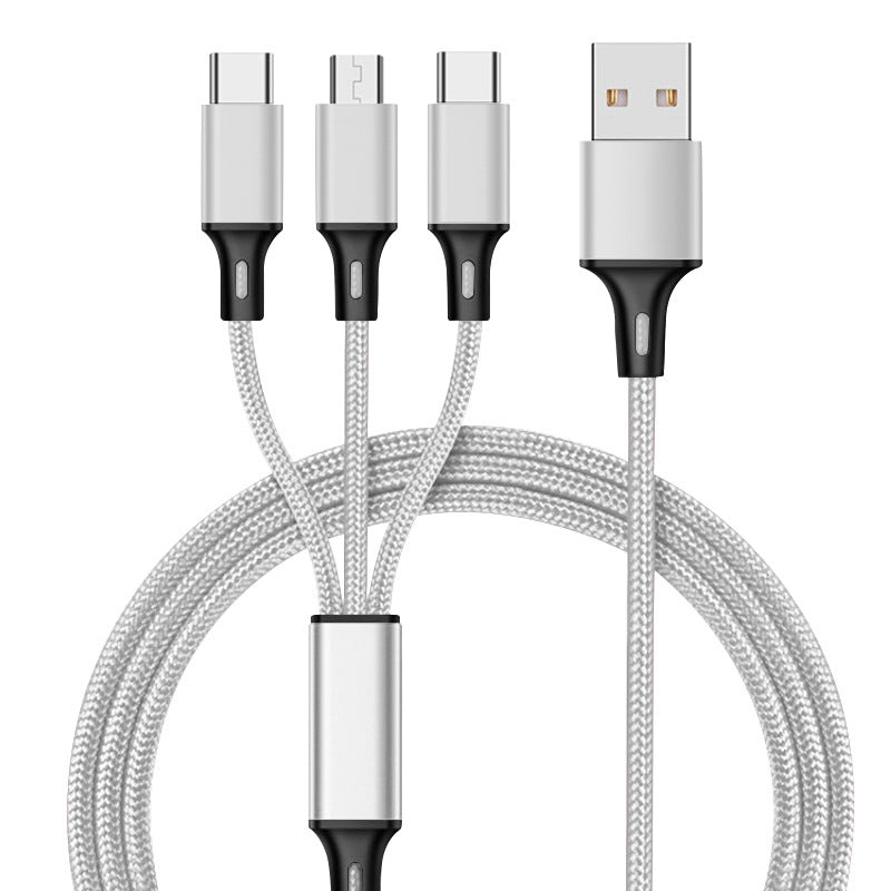One for three charging data cable