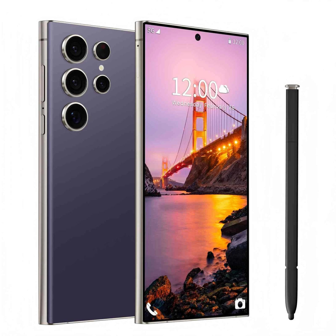 C24 Unlocked Smartphone 8GB 256GB Android 14 5G 6800mAh Battery