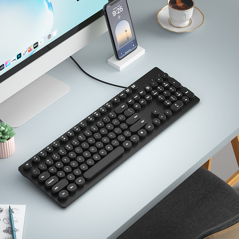 Minimalist Laptop External Wired Keyboard