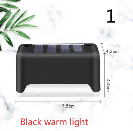 Waterproof LED Solar Fence Deck Step Light for Outdoor Garden Pathway