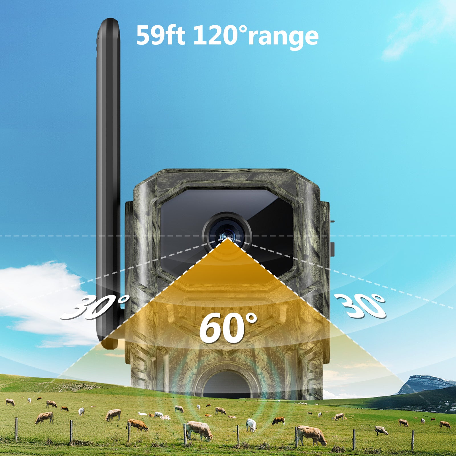 4G GPS Hunting Trail Camera Solar Wildlife Monitoring