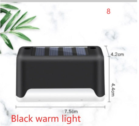 Waterproof LED Solar Fence Deck Step Light for Outdoor Garden Pathway