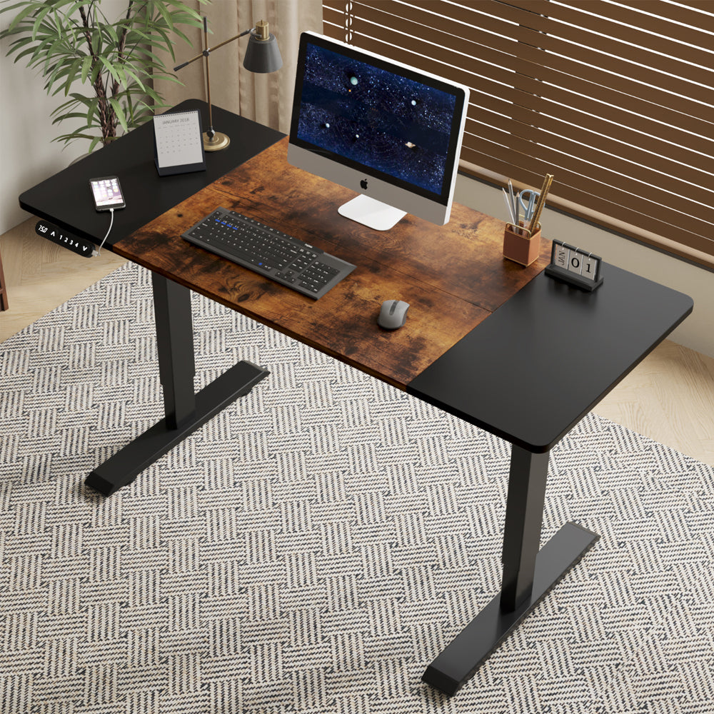 Electric Height Adjustable Standing Desk Home Office Gaming Table Lift Up Desk