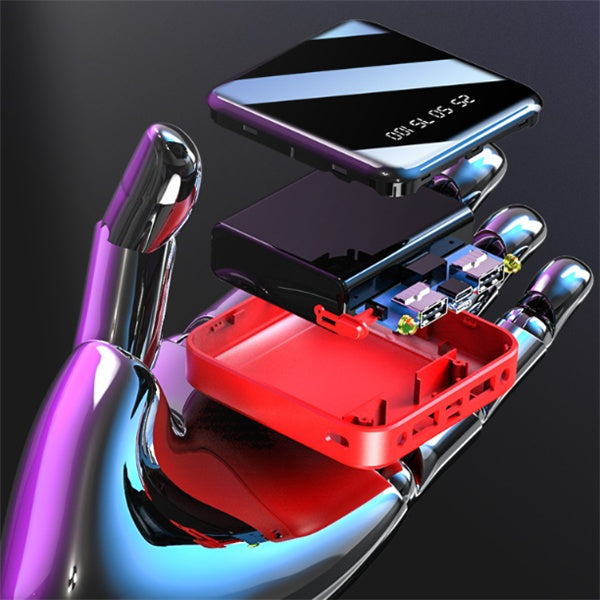 Mini 20000 MAH Portable Mirror Digital Display Power Bank
