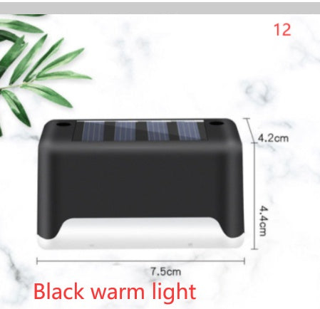 Waterproof LED Solar Fence Deck Step Light for Outdoor Garden Pathway