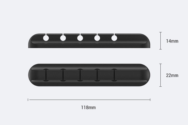 Silicone USB Cable Winder Desktop Organizer and Cable Protector