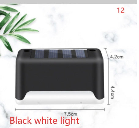Waterproof LED Solar Fence Deck Step Light for Outdoor Garden Pathway