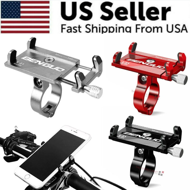 Aluminum Motorcycle Bike Handlebar Phone GPS Mount Holder