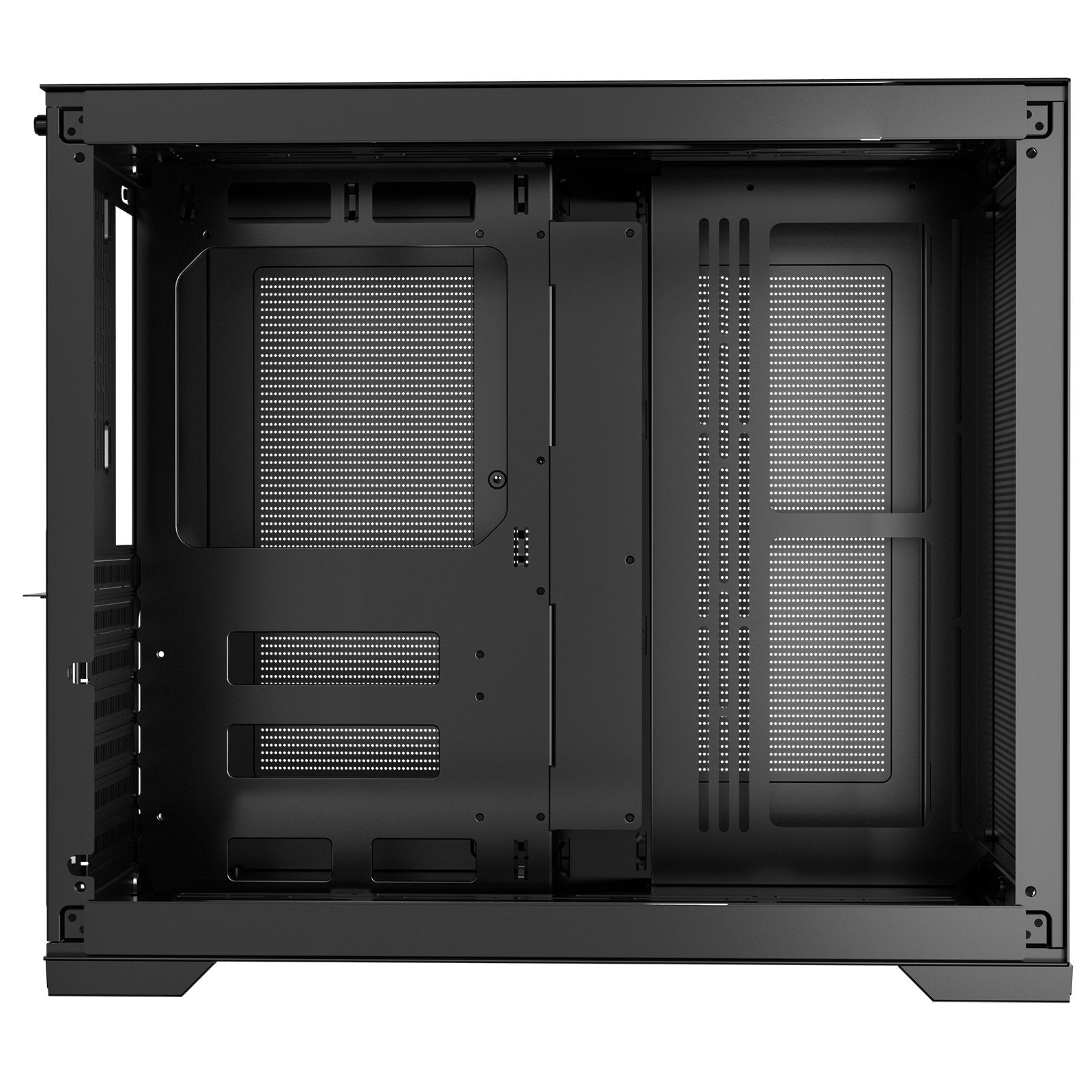 Mid Tower Dual Chamber Gaming PC Case ATX No Fan