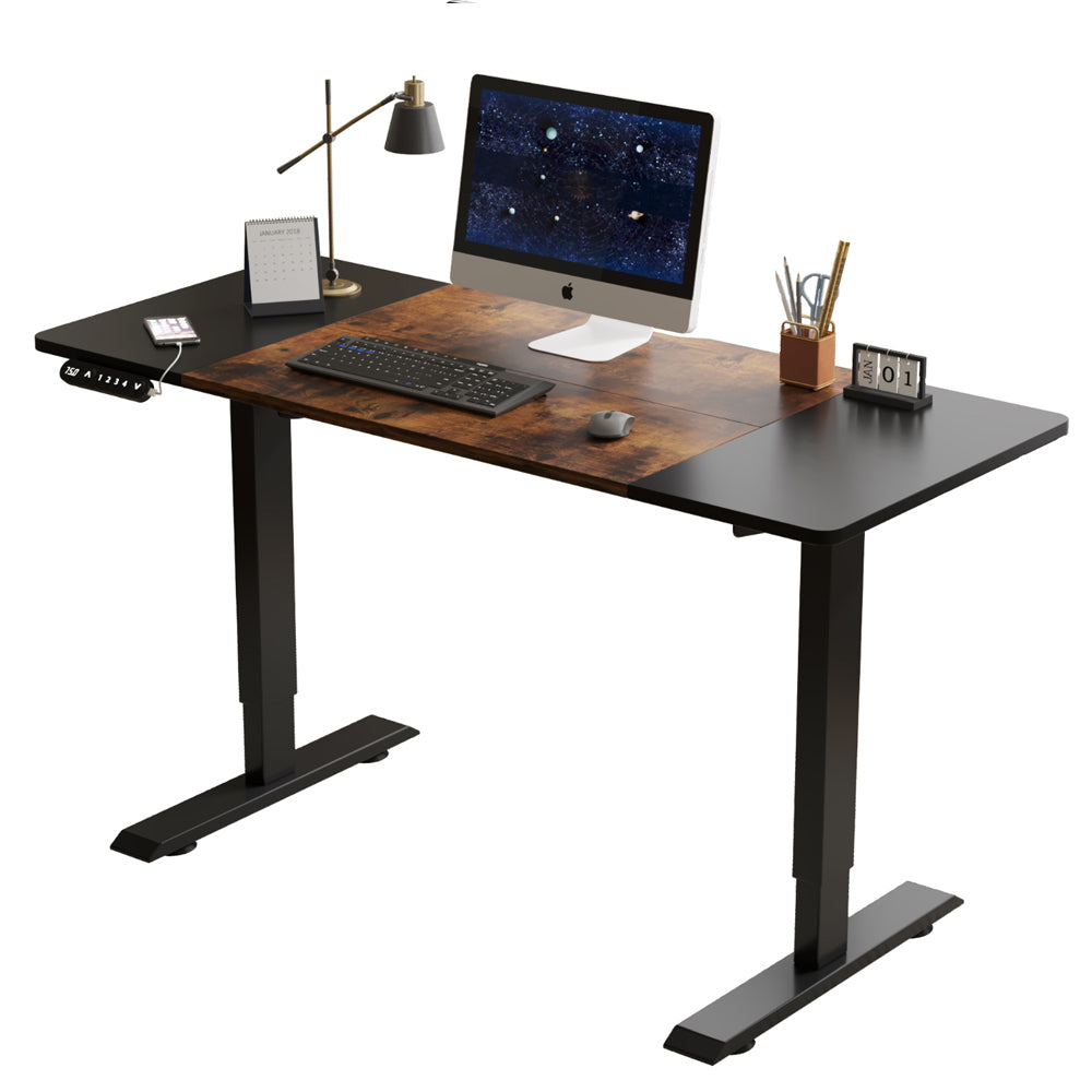 Electric Height Adjustable Standing Desk Home Office Gaming Table Lift Up Desk
