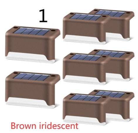 Waterproof LED Solar Fence Deck Step Light for Outdoor Garden Pathway