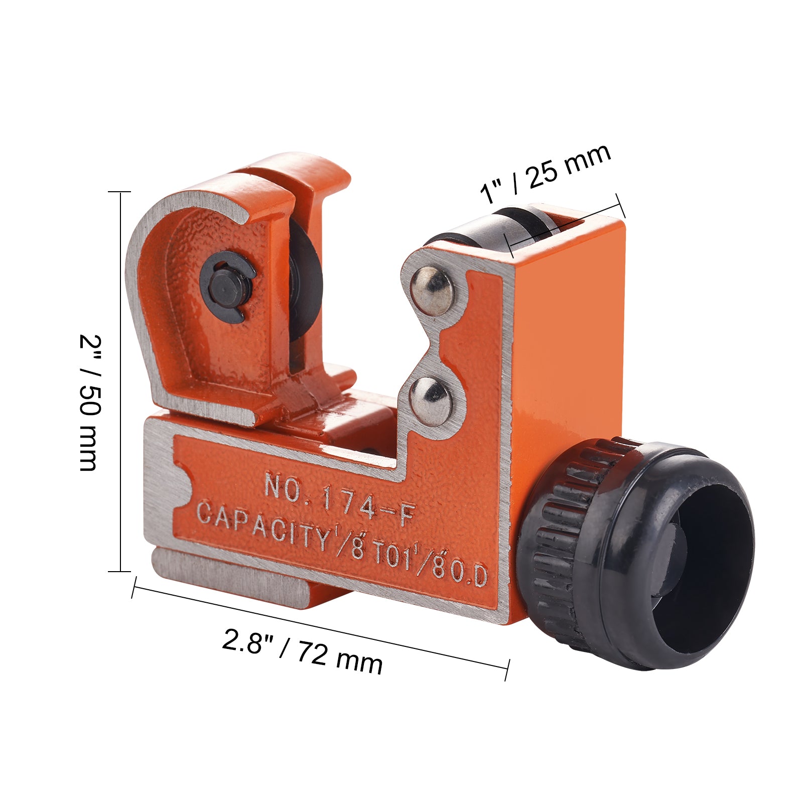 VEVOR Mini Tubing Cutter Heavy Duty Copper Pipe Cutter SKD Blade Compact Tool