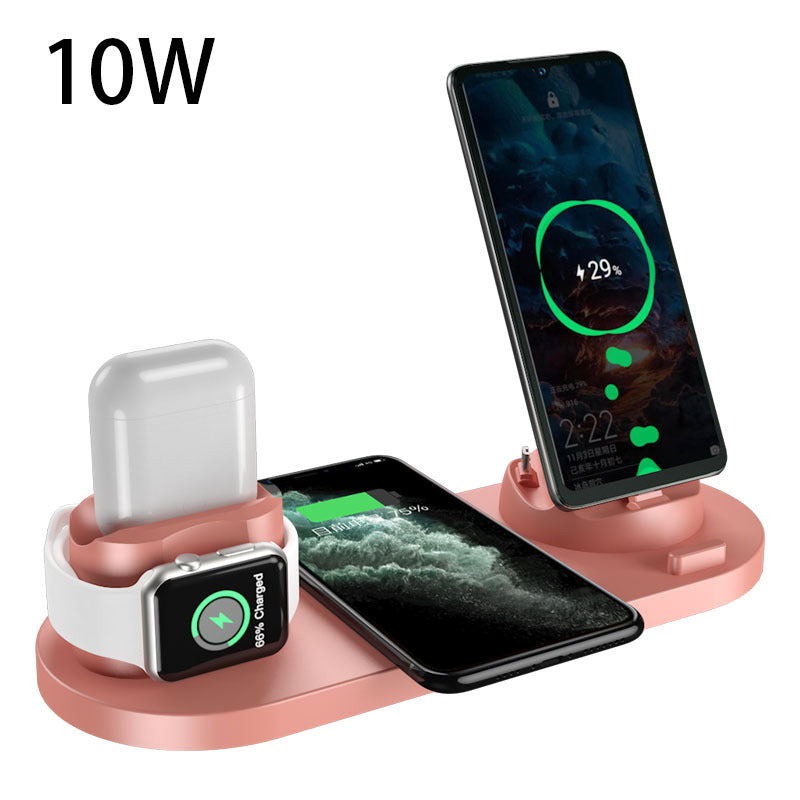 6-in-1 Wireless Charging Dock Fast Charger For iPhone Watch Pad