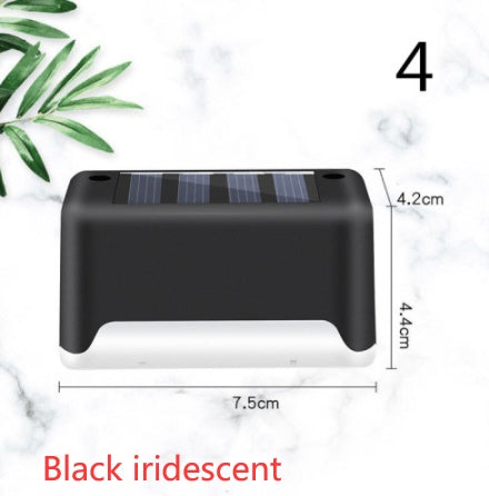 Waterproof LED Solar Fence Deck Step Light for Outdoor Garden Pathway