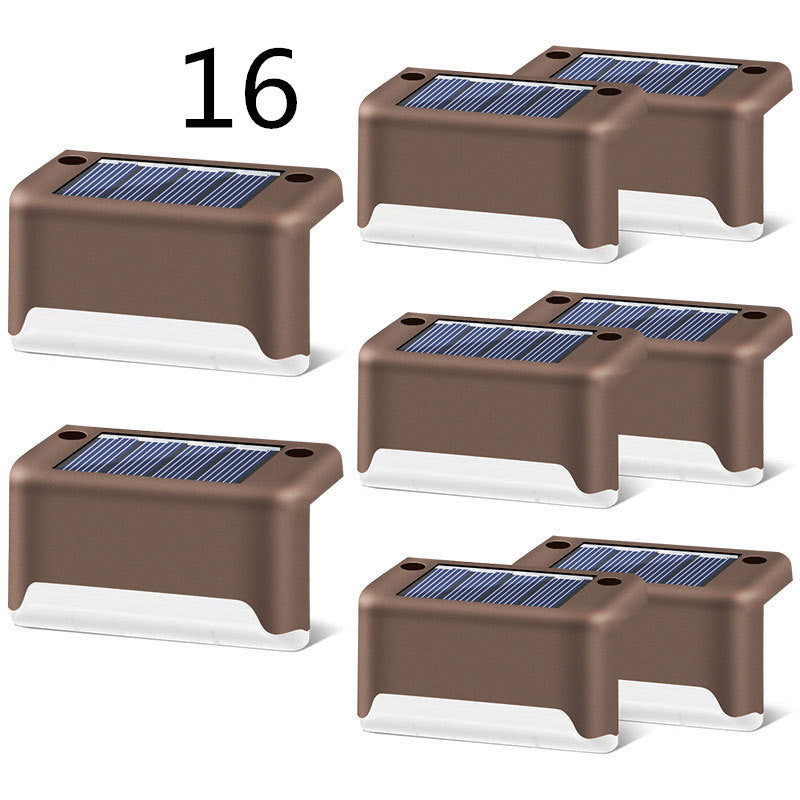 Waterproof LED Solar Fence Deck Step Light for Outdoor Garden Pathway