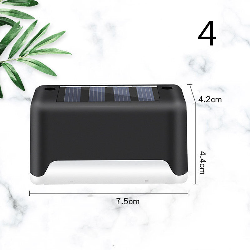 Waterproof LED Solar Fence Deck Step Light for Outdoor Garden Pathway
