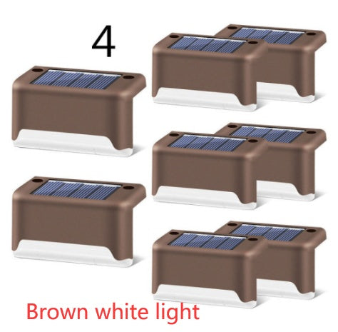 Waterproof LED Solar Fence Deck Step Light for Outdoor Garden Pathway
