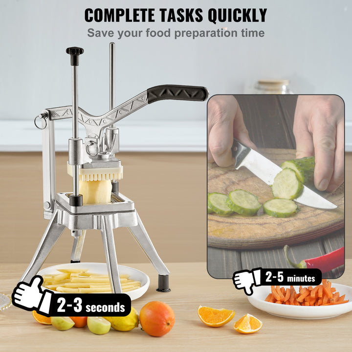 VEVOR Commercial Vegetable Chopper 4-Blade Fruit Dicer Stainless Steel