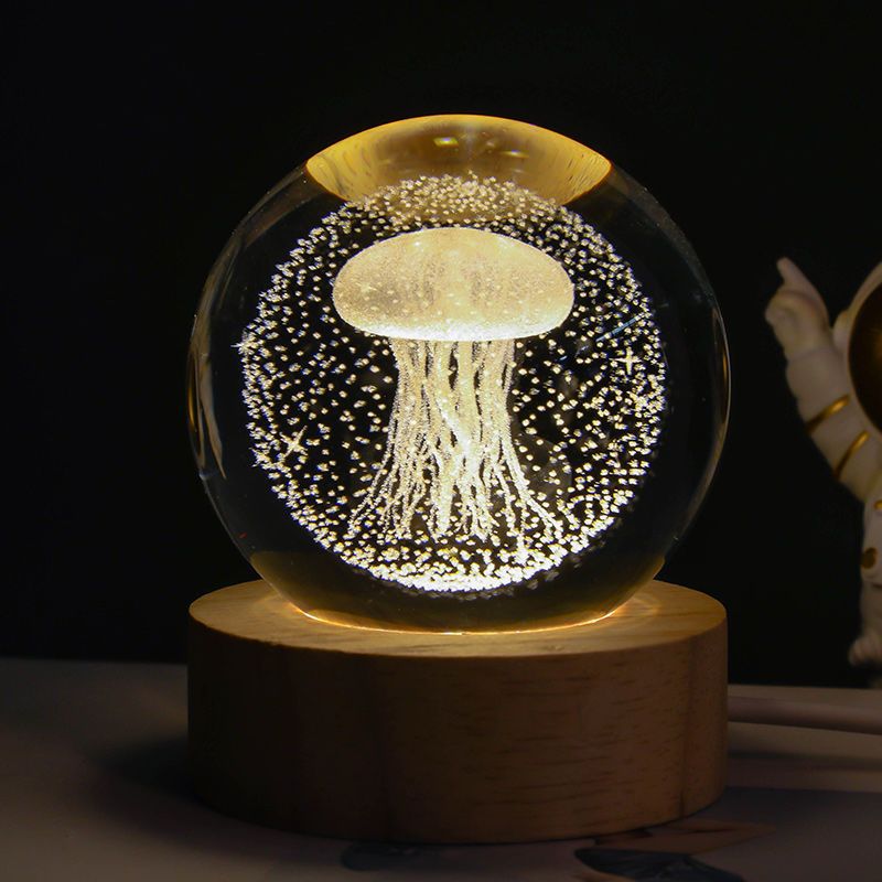 Starry Sky Crystal Ball Moon Projection Night Lamp Ambient Light
