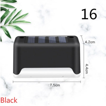 Waterproof LED Solar Fence Deck Step Light for Outdoor Garden Pathway