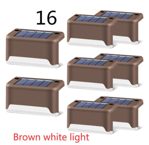 Waterproof LED Solar Fence Deck Step Light for Outdoor Garden Pathway