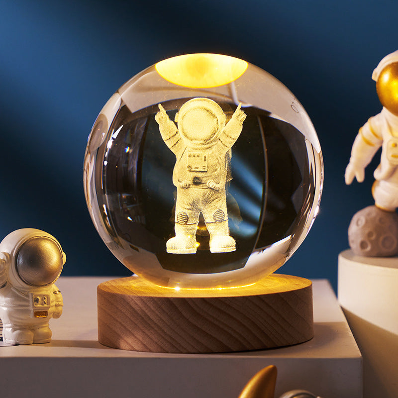 Starry Sky Crystal Ball Moon Projection Night Lamp Ambient Light