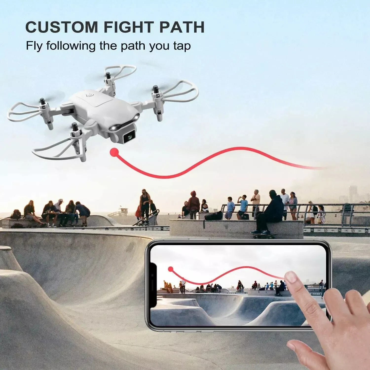 V9 Mini Drone 720P HD FPV Foldable RC Quadcopter