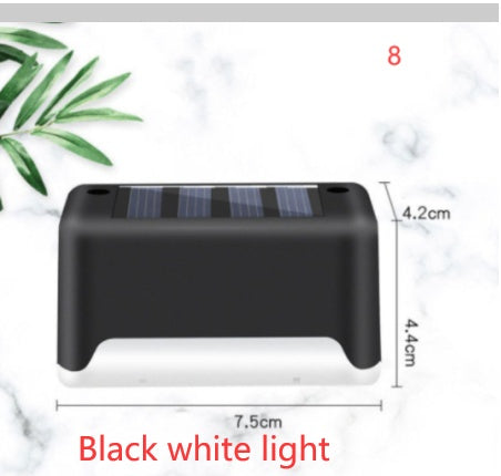 Waterproof LED Solar Fence Deck Step Light for Outdoor Garden Pathway