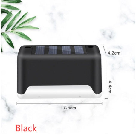 Waterproof LED Solar Fence Deck Step Light for Outdoor Garden Pathway
