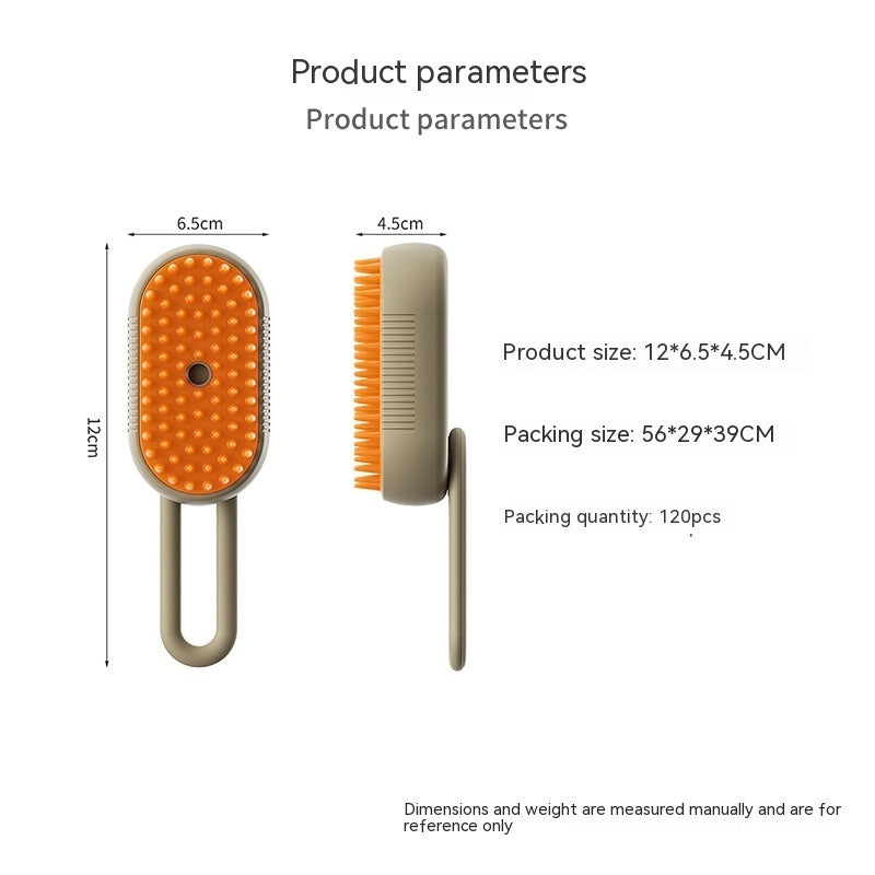 3 In 1 Electric Pet Hair Brush Steam Grooming Comb for Cats and Dogs