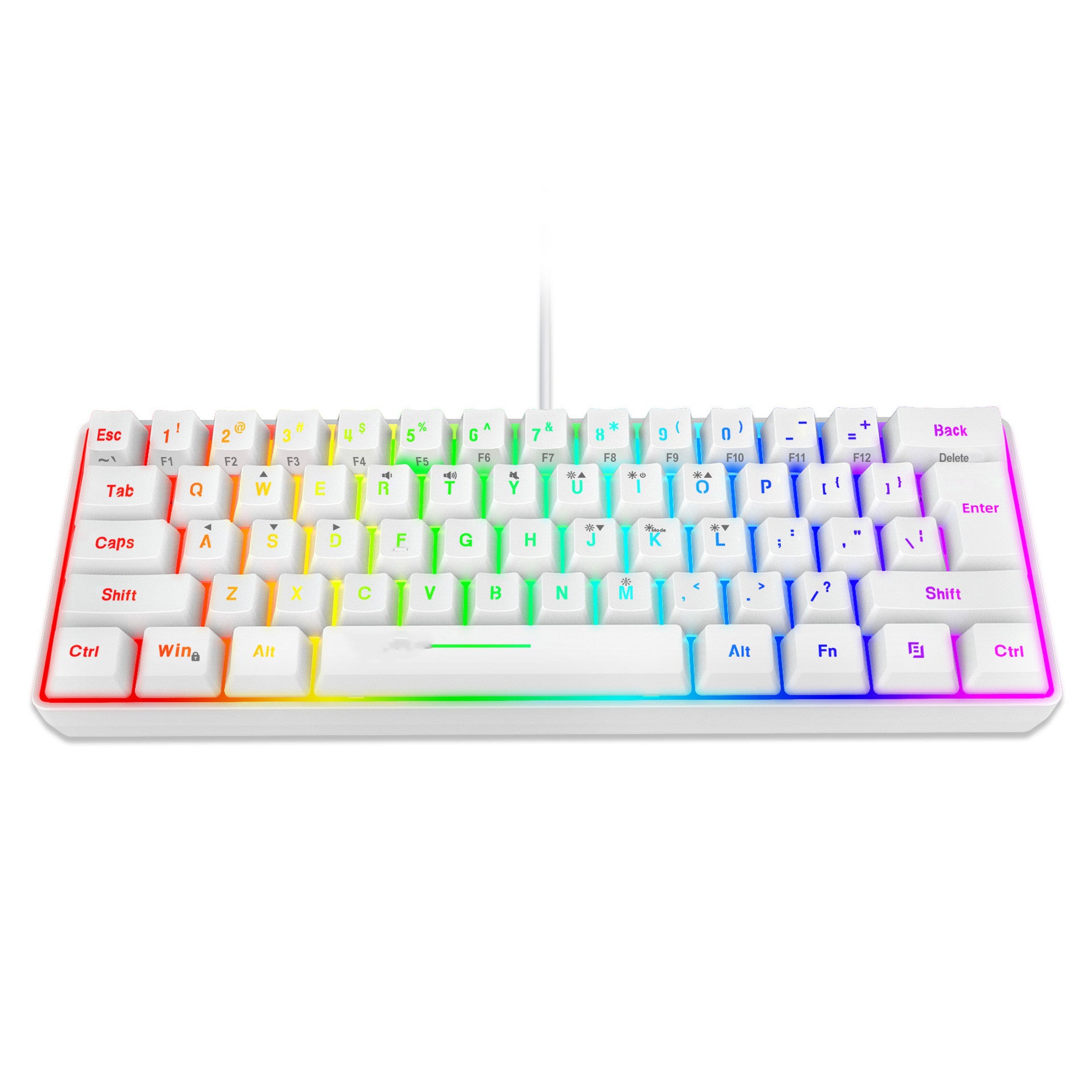 RGB Lighting 61 Keys Wired Gaming Keyboard