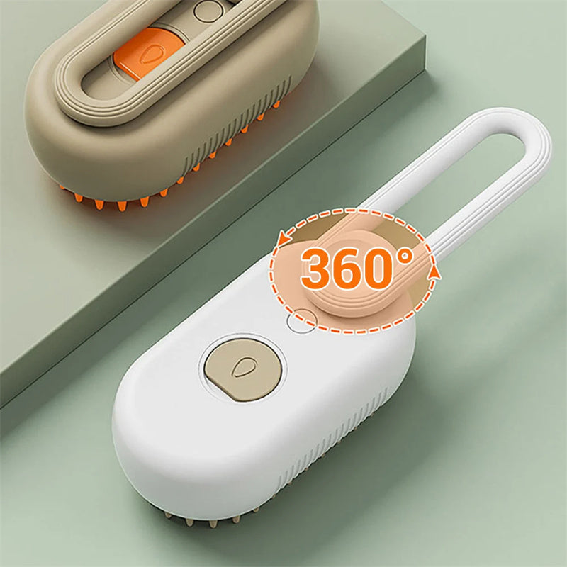 3 In 1 Electric Pet Hair Brush Steam Grooming Comb for Cats and Dogs