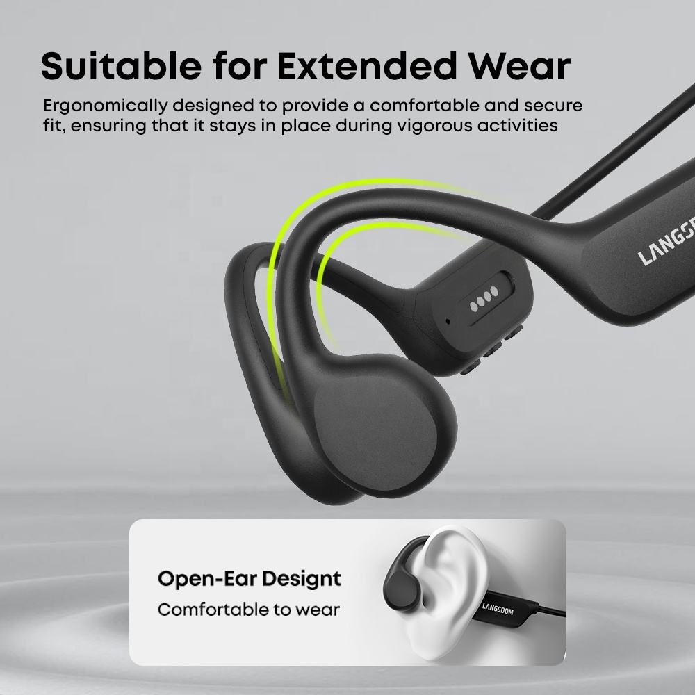 IPX8 Waterproof Bone Conduction Bluetooth Headphones 32G TF Card