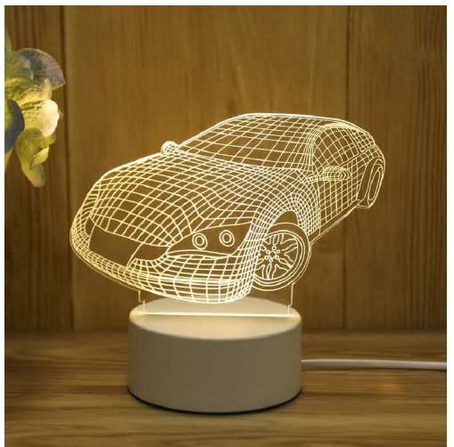 3D Acrylic USB LED Night Light Neon Lamp for Home and Gifts
