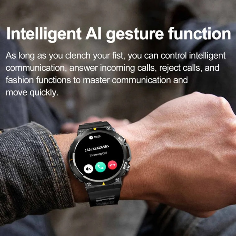 MAX18 AMOLED 1.43 Inch Smartwatch Bluetooth Call Sports AI Voice Watch