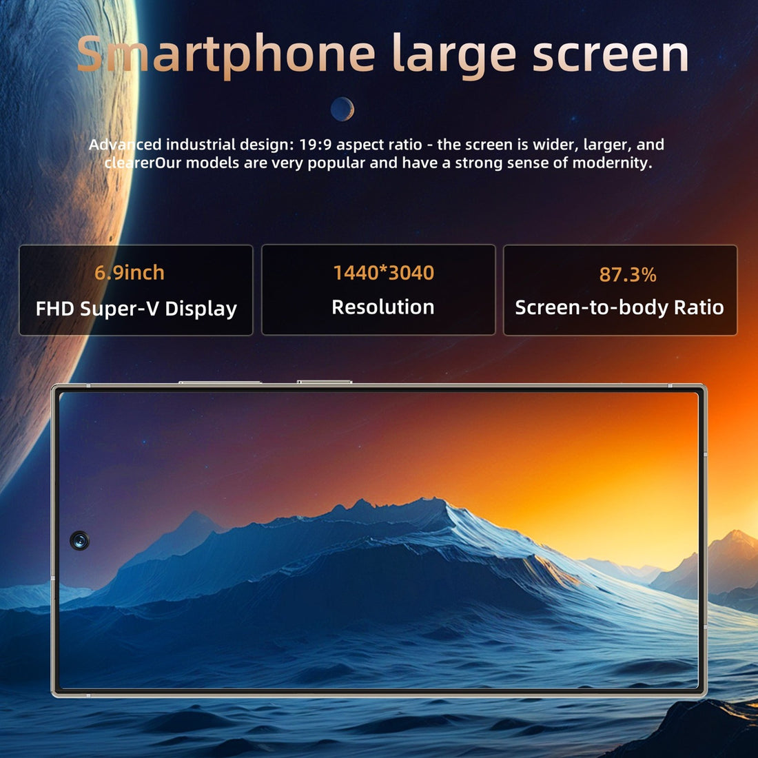 C24 Unlocked Smartphone 8GB 256GB Android 14 5G 6800mAh Battery